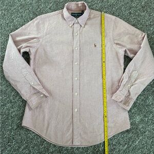 Polo by Ralph Lauren Men's Light Pink Red Oxford Button Down Shirt Medium